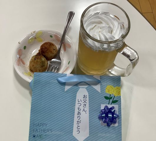 父の日のお祝いテーブル