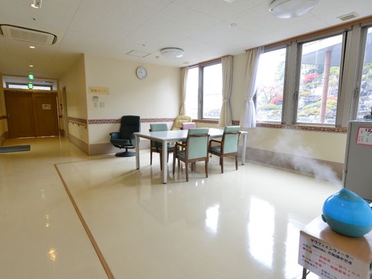 明るい共有スペース