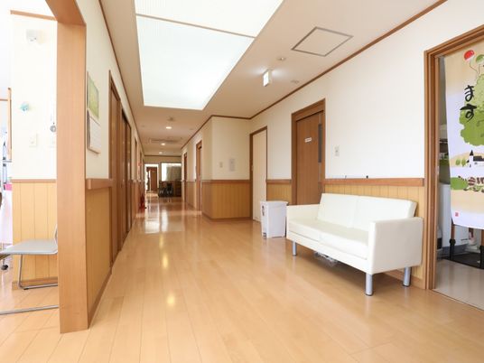 明るく清潔な廊下