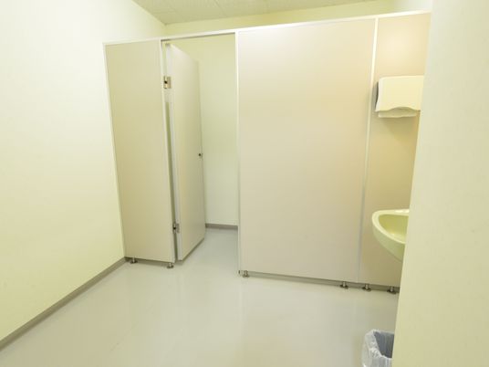 清潔なトイレの一角