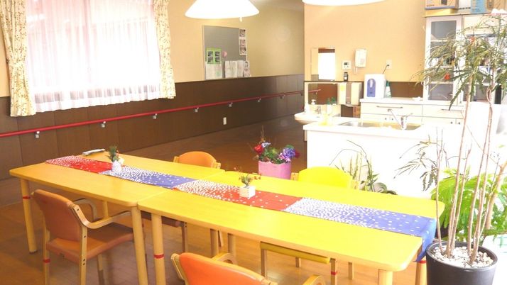 明るい共有スペース