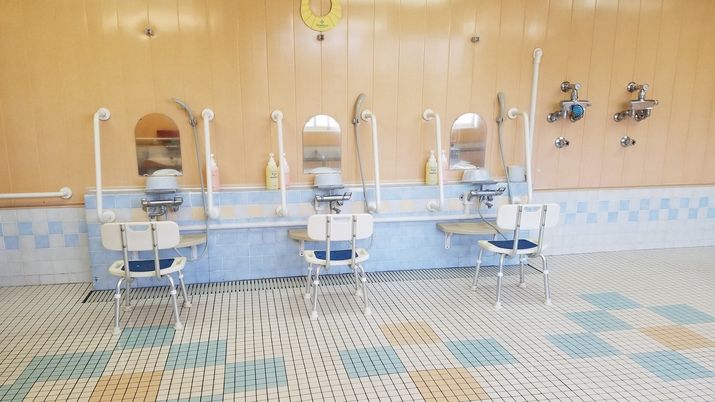 安全設計の洗面台