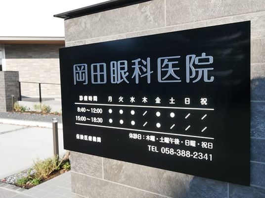眼科医院の看板