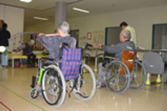 活動中の機能訓練室