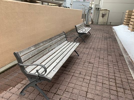 リラックスできる中庭