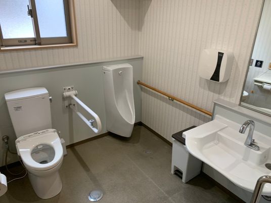 安全な設備が整ったトイレ