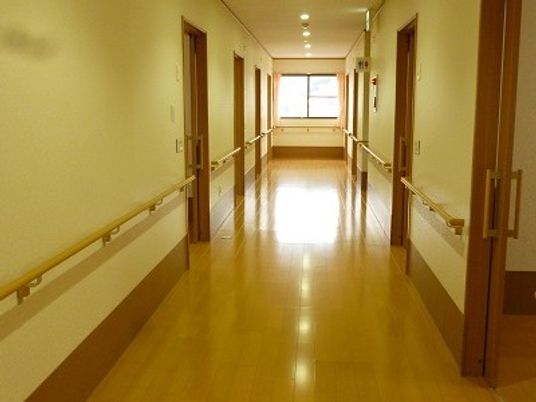 明るい廊下です  