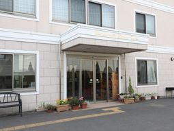 暖かい雰囲気のエントランス