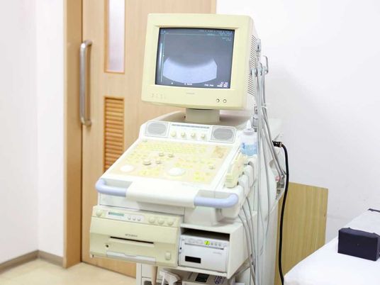 機能訓練室の検査機器  
