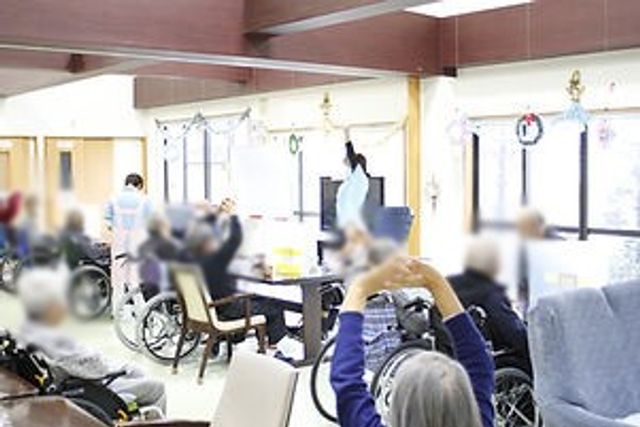 明るい共有スペース