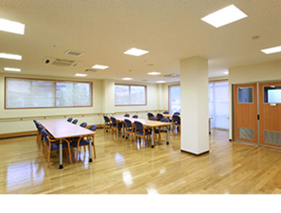 明るい共有スペース