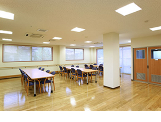 明るい共有スペース