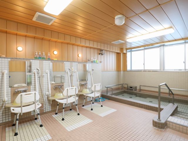 清潔な浴室設備