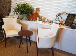 応接スペースの静かな一角