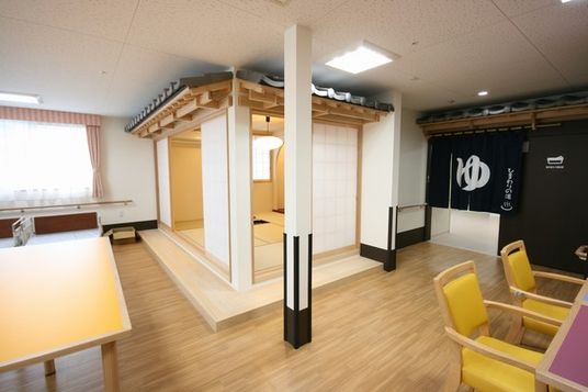 和室と浴場のある空間