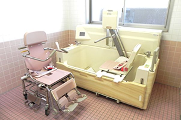 ゆったりとした浴槽設備