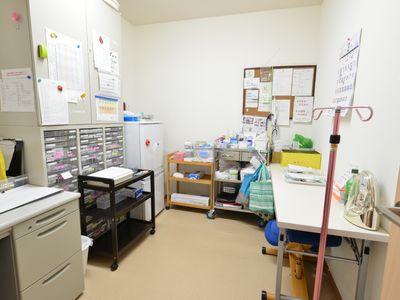 医療備品整理された部屋