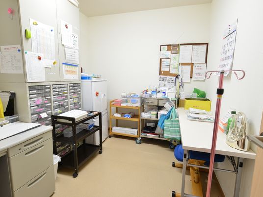 医療備品整理された部屋