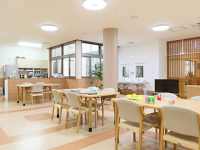 明るい共有スペース