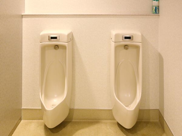 清潔なトイレの一角