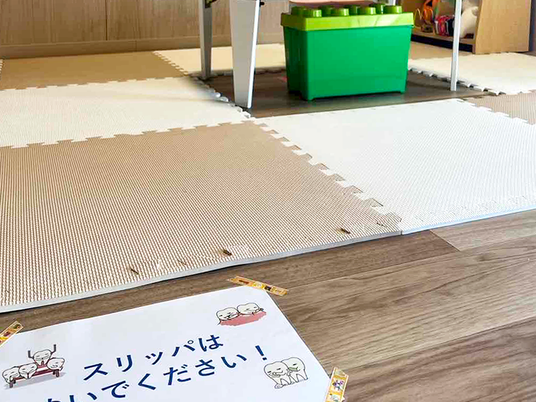 滑り止めマットの室内  