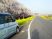 桜並木の車道