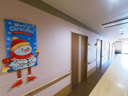 季節感ある廊下