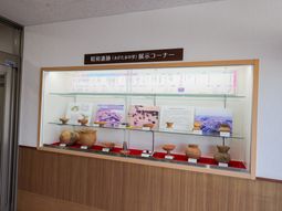 展示コーナーの棚  
