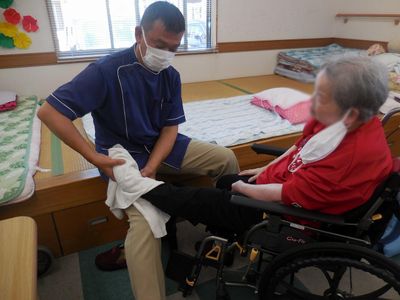 介護サポートの場面