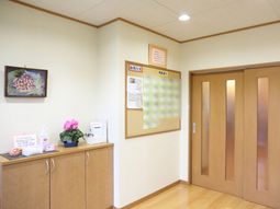 清潔な廊下の片隅