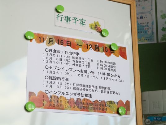 掲示物の情報案内