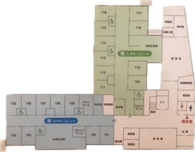 明瞭な施設レイアウト図