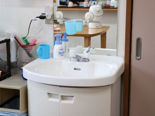 整頓された洗面台