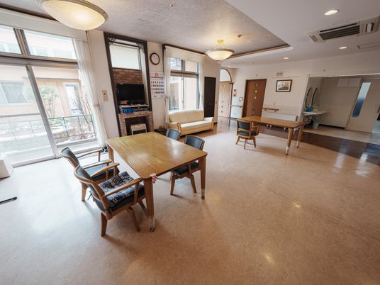 落ち着いた共有スペース