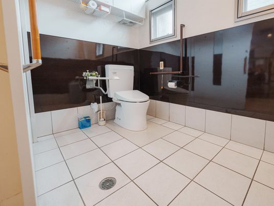 清潔なトイレ設備