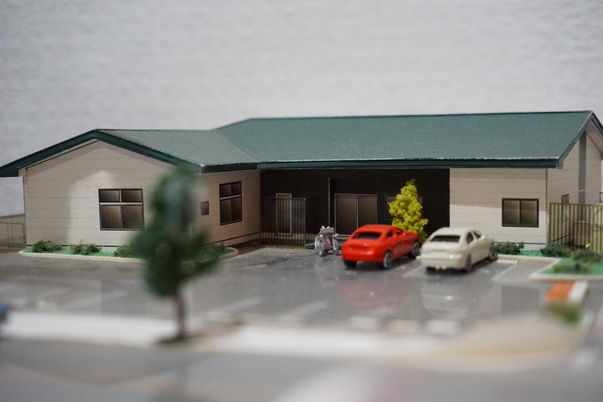 ミニチュアの施設モデル