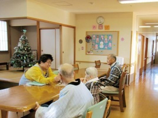 共有スペースでの和やかな様子