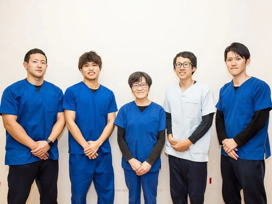 スタッフ集合の室内  