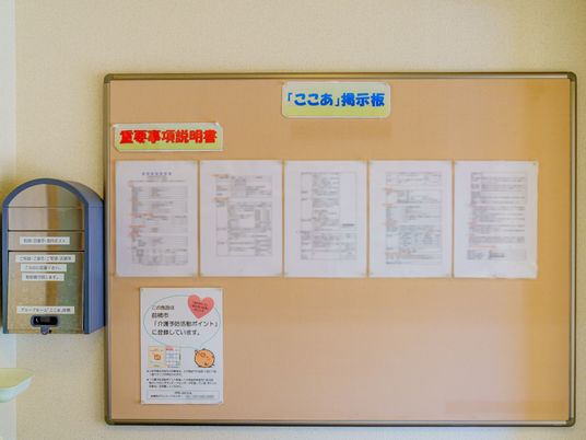 掲示板と案内表示