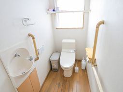 安全な造りのトイレ