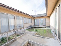 安心の共用スペース中庭
