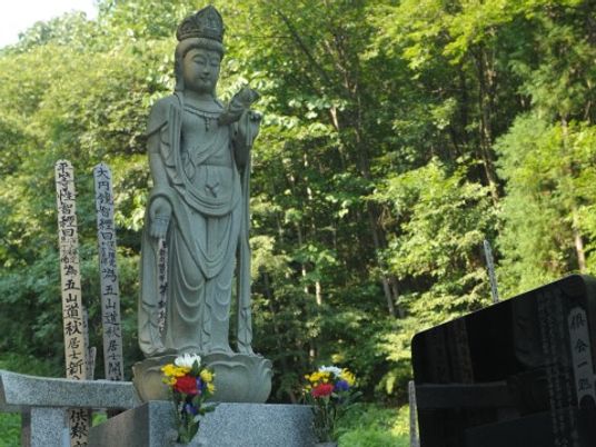 緑豊かな中庭の風景