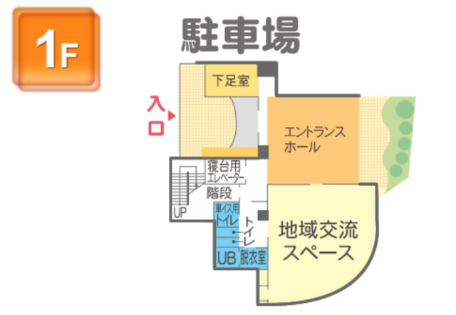 施設の見取り図エントランス