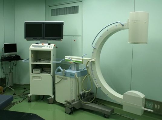 機能訓練室の医療機器  