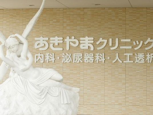 あきやまクリニック看板  