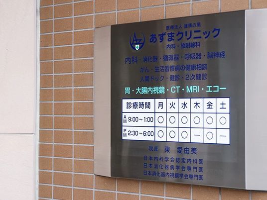 クリニックの案内看板  