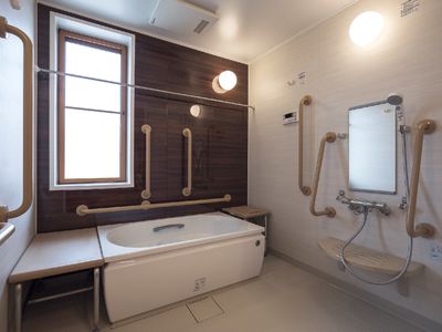 バリアフリーの設計浴室