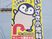 看板のペンギンイラスト  