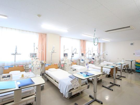 機器の並ぶ訓練室  