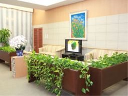 明るい共有スペース